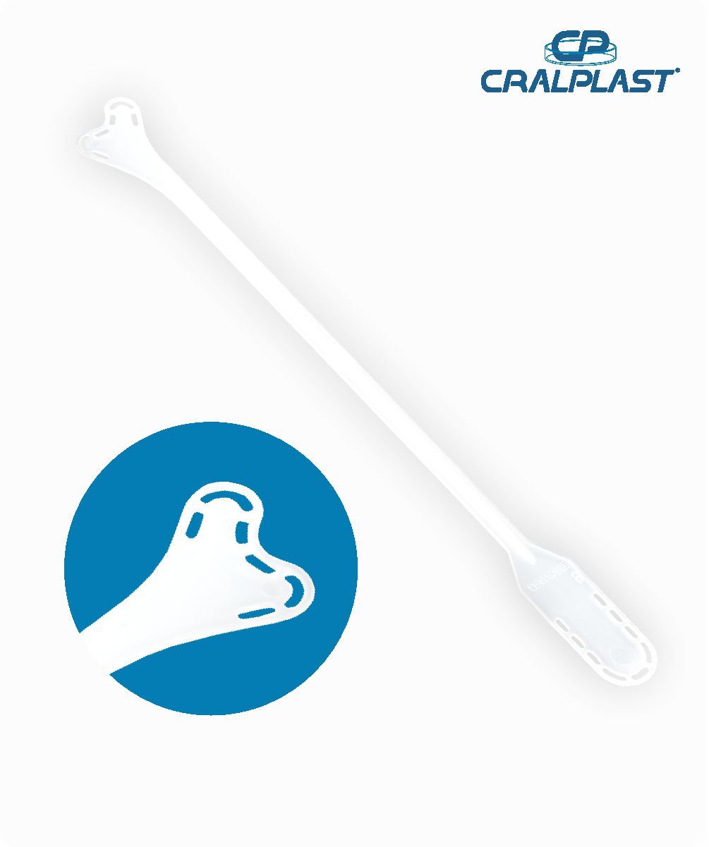 Espátula de Ayre de plástico estéril 175mm individual